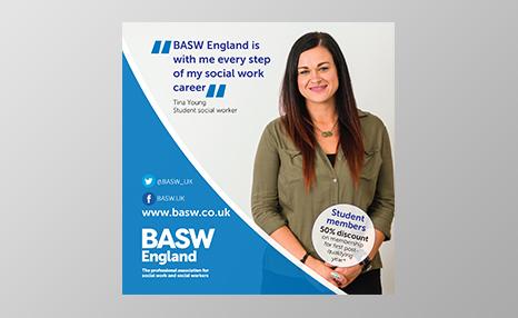 BASW England student promotional poster